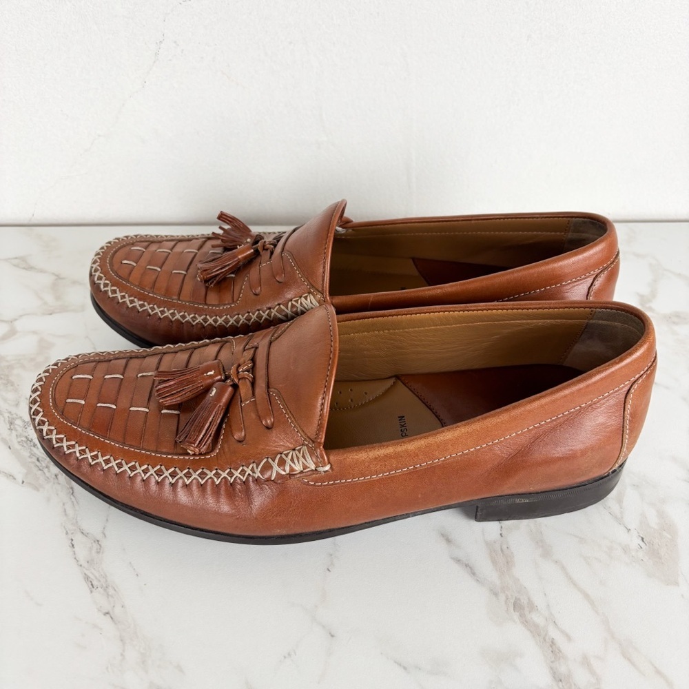 Johnston & Murphy Men's Creswell Woven Tassel Loafers Sz 10.5 - Picture 3 of 10